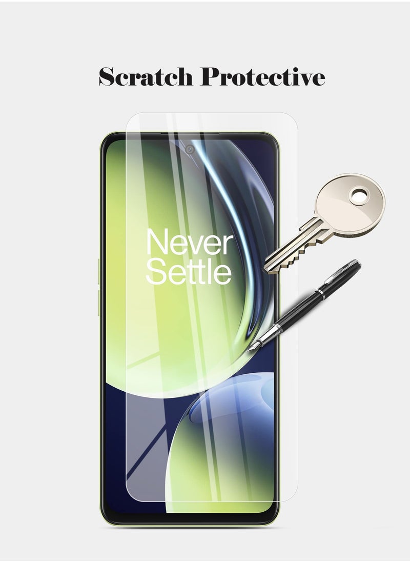 Techie - HD Tempered Glass Screen Protector for OnePlus Nord CE 3 Lite - Anti Reflection Anti Bubbles 9H Hardness 0.33 mm Rounded Edges Easy Installation - Image 1