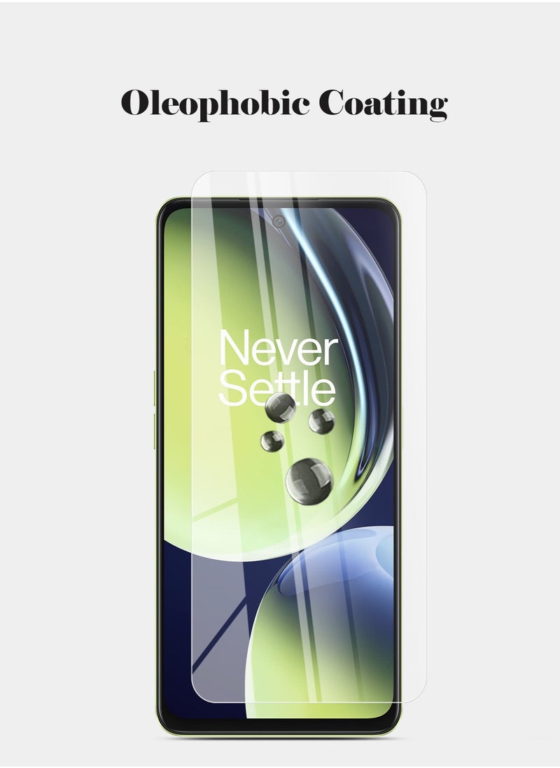 Techie - HD Tempered Glass Screen Protector for OnePlus Nord CE 3 Lite - Anti Reflection Anti Bubbles 9H Hardness 0.33 mm Rounded Edges Easy Installation - Image 1