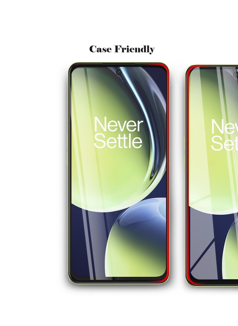 Techie - HD Tempered Glass Screen Protector for OnePlus Nord CE 3 Lite - Anti Reflection Anti Bubbles 9H Hardness 0.33 mm Rounded Edges Easy Installation - Image 1