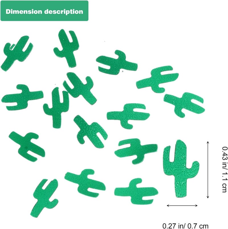 Hawaiian Cactus Table Confetti 45g Green Sequins Decorative Festival Party Confetti Ornament for Luau Tropical Party Table Decor - Image 2