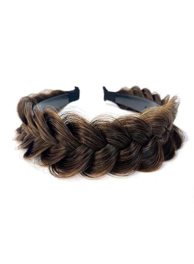 TOECWEGR Braided Headband WithTooth Wide Braid Messy Hair Hoop WomenFashion Hair Accessories - Image 1