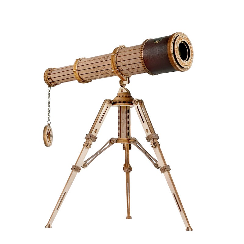 ROKR 3D Wooden Puzzles Monocular Telescope Model Building DIY Science Kit Birthday Gift for Adults and Teens Cool Display Item - Image 3