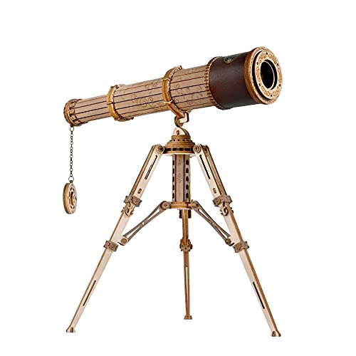 ROKR 3D Wooden Puzzles Monocular Telescope Model Building DIY Science Kit Birthday Gift for Adults and Teens Cool Display Item - Image 1