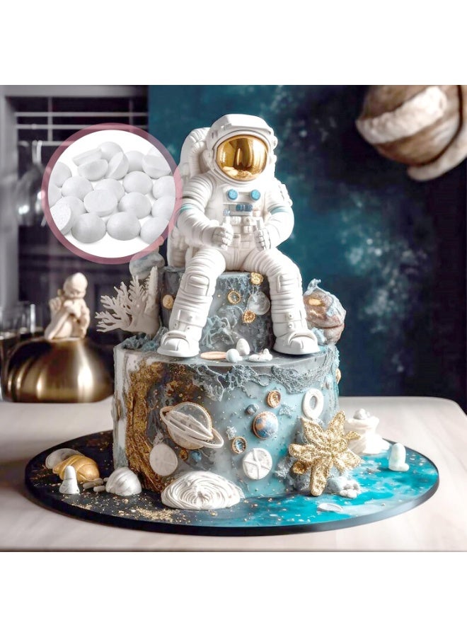 SYOSI Foam Balls for Crafts, Polystyrene Craft Balls, White Styrofoam Hemispheres for DIY Floral Arrangements, Christmas Ornaments, Home Decor Projects, 2 Inch Diameter Half Round Foam Spheres (24-Pack) - Image 5