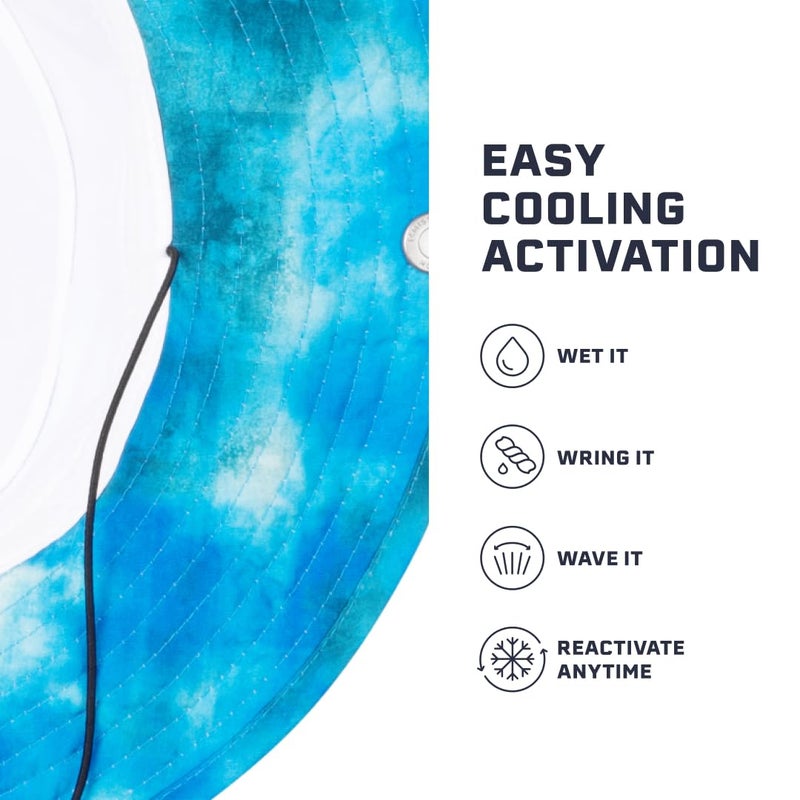 MISSION Cooling UPF Bucket Hat - Unisex Sun Hat for Hiking, Golfing & Fishing - Sweat & Water Activated Technology, Turn Light Gray - Image 3