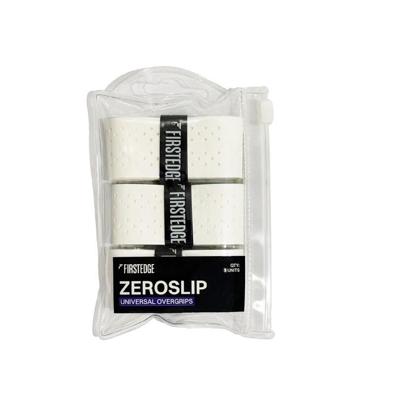 FIRSTEDGE Zeroslip Universal Overgrips - Suitable for Pickleball, Padel, Tennis, Badminton & Squash (Pack of 3) - Image 1