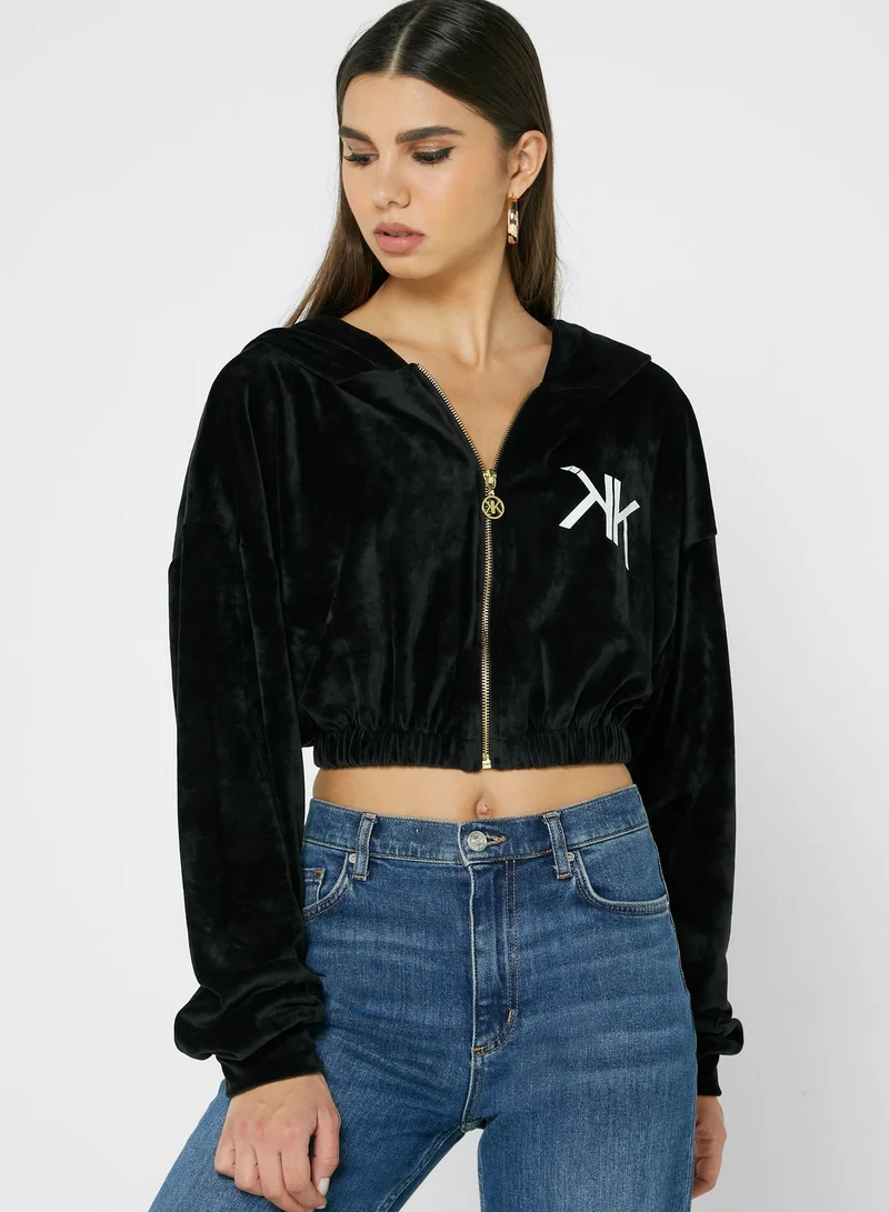 KENDALL + KYLIE Zipper Down Hoody