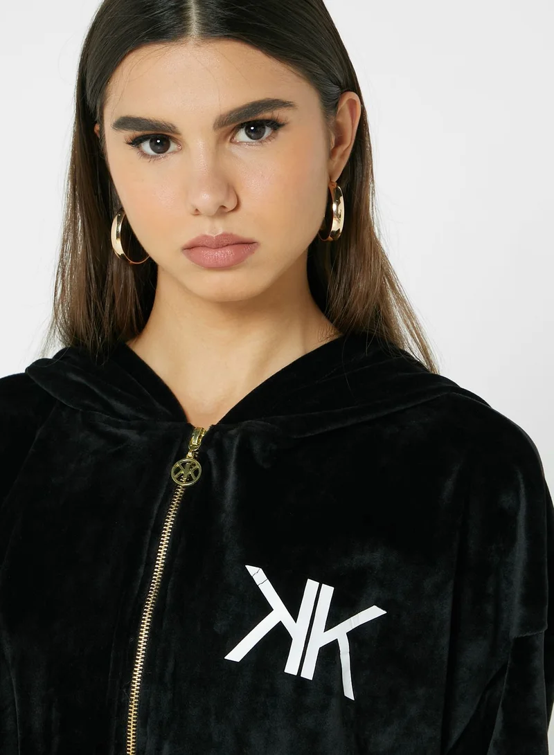 KENDALL + KYLIE Zipper Down Hoody