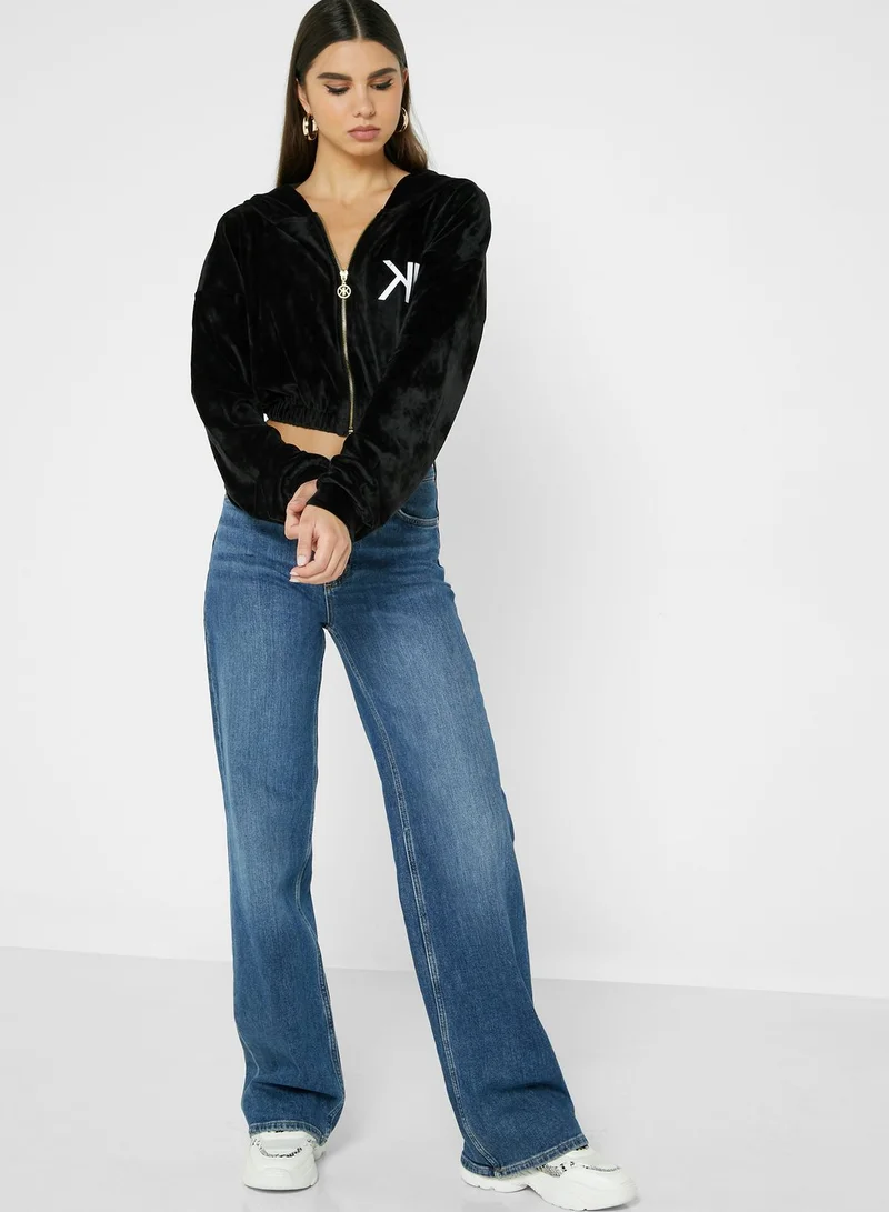 KENDALL + KYLIE Zipper Down Hoody