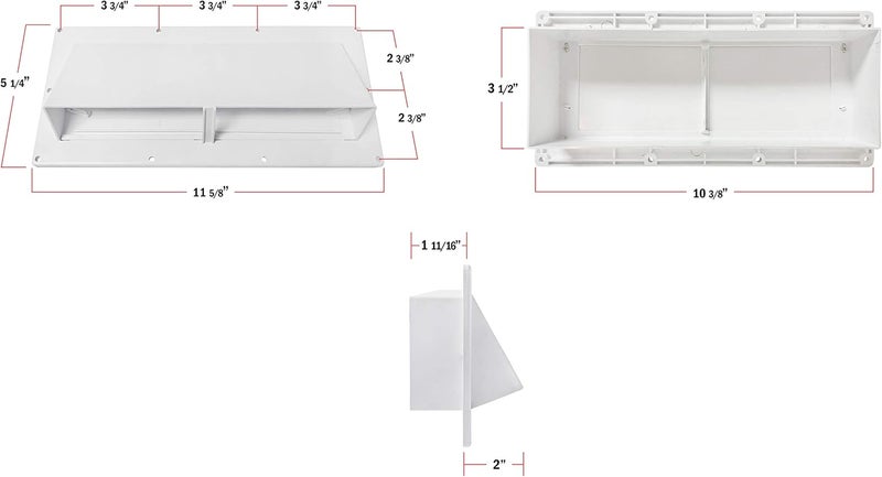 Camp'N RV Exhaust Vent Cover (White) - Perfect RV Stove Vent Cover Replacement for Trailers, Campers, Motorhomes - Easy to Install with Hardware Included - Image 3