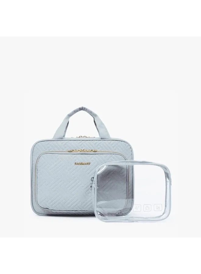 باج سمارت BAGSMART Light Blue The Space Saver Pro Bonchemin Hanging Toiletry Bag