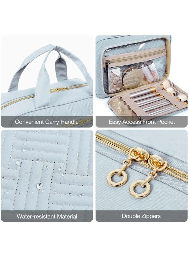 BAGSMART Light Blue The Space Saver Pro Bonchemin Hanging Toiletry Bag - Image 5