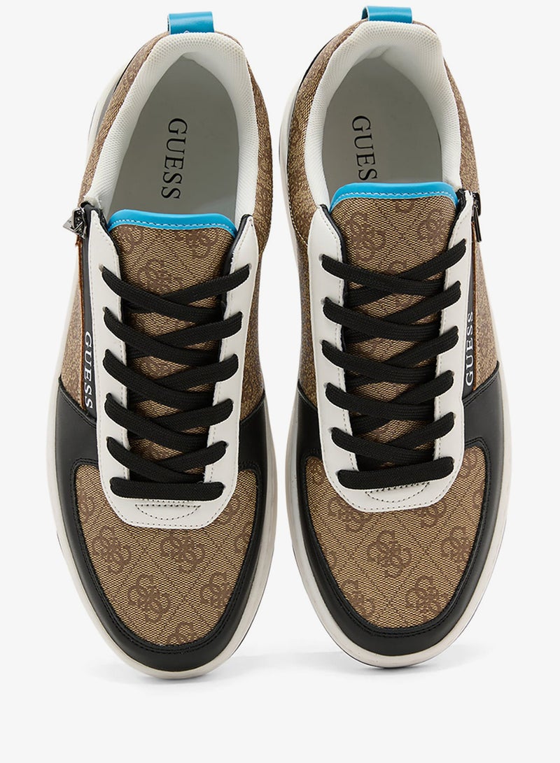 GUESS Lace Up Low Top Sneakers - Image 4