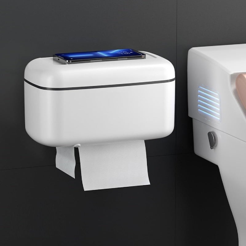 Tyzag Self Adhesive Toilet Paper Holder for Bathroom with Mobile Stand Bathroom Accessories Toilet Paper Roll Holder for Bathroom Wall Mounted Tissue Paper Holder - Image 3