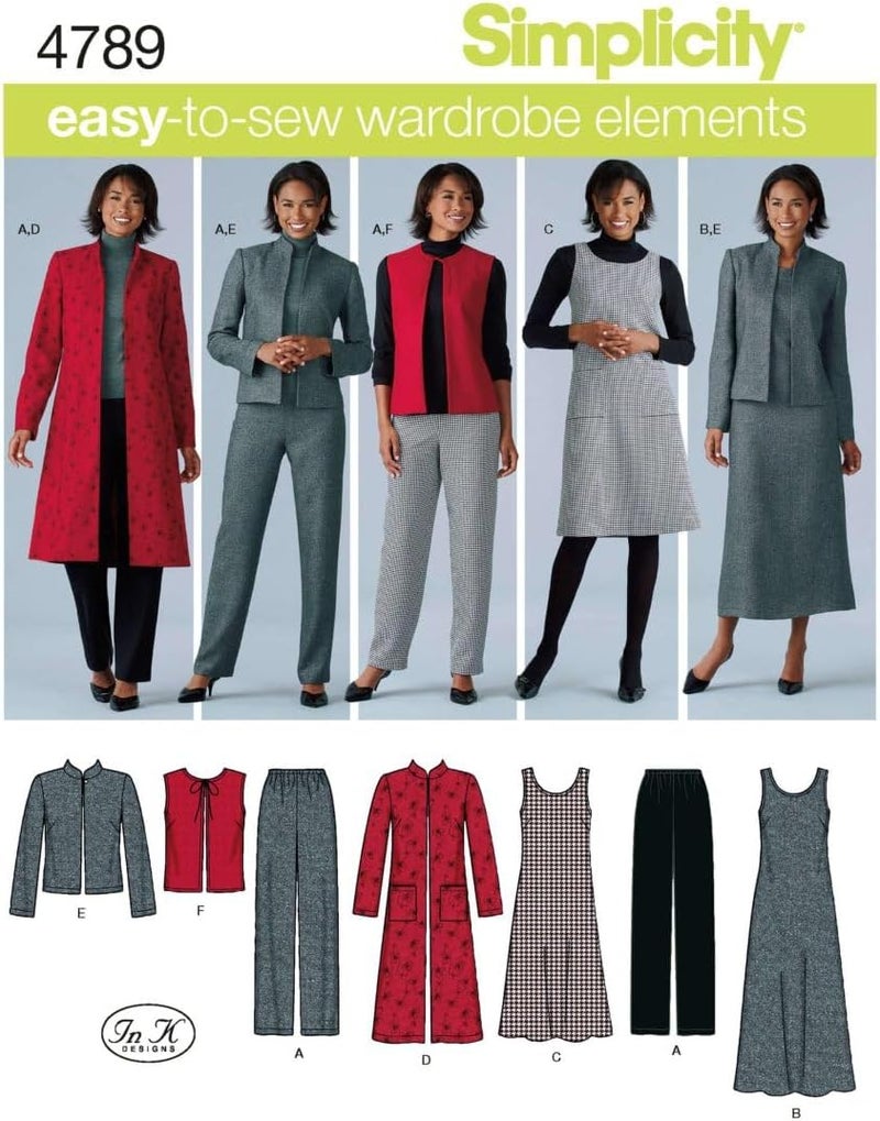 Simplicity 4789 Women's & Plus Size Easy-to-Sew Wardrobe Elements Pattern - Image 1