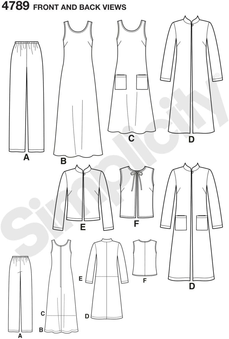 Simplicity 4789 Women's & Plus Size Easy-to-Sew Wardrobe Elements Pattern - Image 2