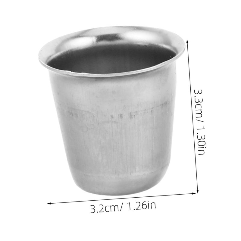 5 Pieces Stainless Steel Communion Cups Portable Tasting Cup For Parties Weddings Outdoor Events Holy Drinkware Church Services Celebrations - Image 3