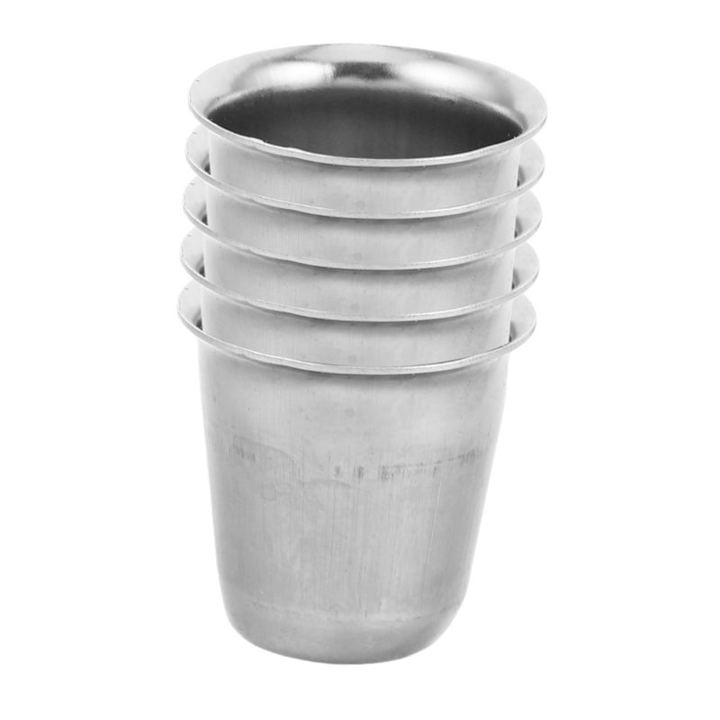 5 Pieces Stainless Steel Communion Cups Portable Tasting Cup For Parties Weddings Outdoor Events Holy Drinkware Church Services Celebrations - Image 2