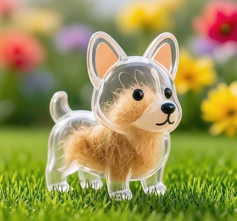 EPMANN Dog Hair Collector Keychain Charm Memorial Storage Box, Transparent Bottle for Pet Hairs Keychain, Pets Fur Keepsake Keyring for Collecting Hair, Portable Pet Memory Capsule(2) - Image 5