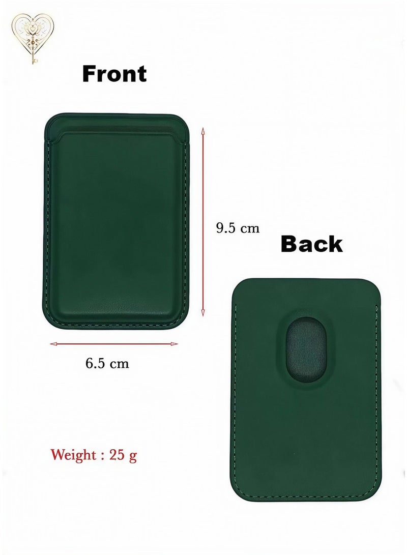 كيامور محفظة ماج سيف متوافقة مع آيفون 16 وآيفون 15 برو ماكس  حامل بطاقات ائتمان مغناطيسي آمن  جلد نباتي  محفظة بطاقات مغناطيسية متوافقة مع أجهزة آبل آيفون 16، 15، 14، 13، 12  تأتي مع علبة هدية - Image 4