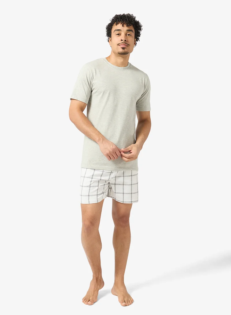 سفنتي فايف طقم بيجامة تي شيرت وشورت