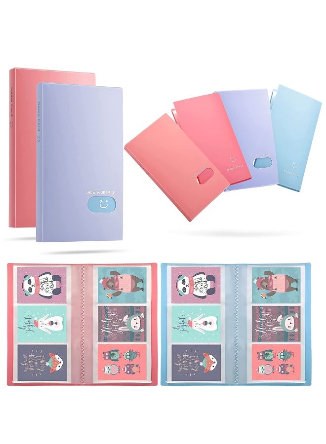 Generic Mini Photo Album, Photocard Holder for Kpop Cards, Business Card Holders Pocket with 240 Card Slots for Collecting Photos of Favorite Idols, Lovers, and Various Cards(2 Pieces) - Image 1