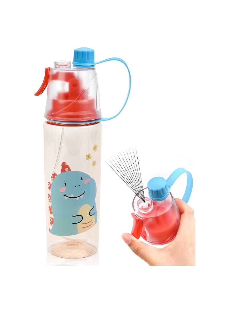 SYOSI 600ml Kids Spray Water Bottle, Leakproof & Graduated, Misting Drink Flask for Sports, BPA-Free Portable Hydration for Cycling, Hiking, Climbing, Fishing, Parties, Gym, Cooling & Refreshing - Image 1