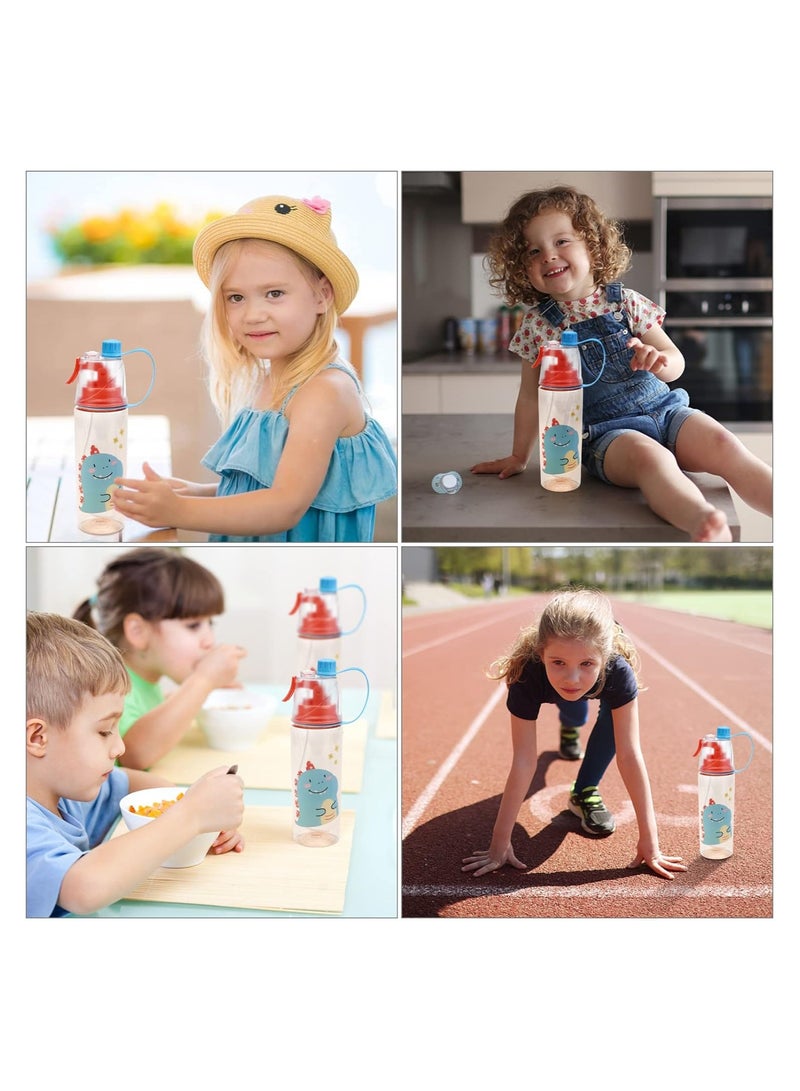 SYOSI 600ml Kids Spray Water Bottle, Leakproof & Graduated, Misting Drink Flask for Sports, BPA-Free Portable Hydration for Cycling, Hiking, Climbing, Fishing, Parties, Gym, Cooling & Refreshing - Image 4