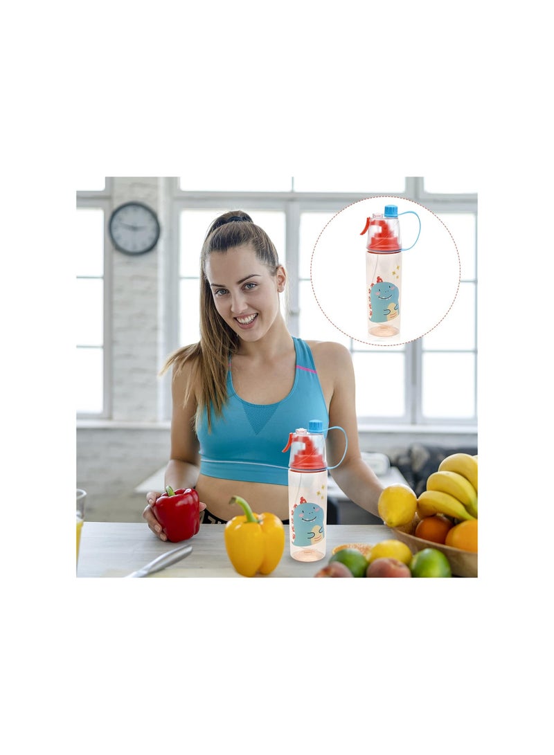 SYOSI 600ml Kids Spray Water Bottle, Leakproof & Graduated, Misting Drink Flask for Sports, BPA-Free Portable Hydration for Cycling, Hiking, Climbing, Fishing, Parties, Gym, Cooling & Refreshing - Image 3