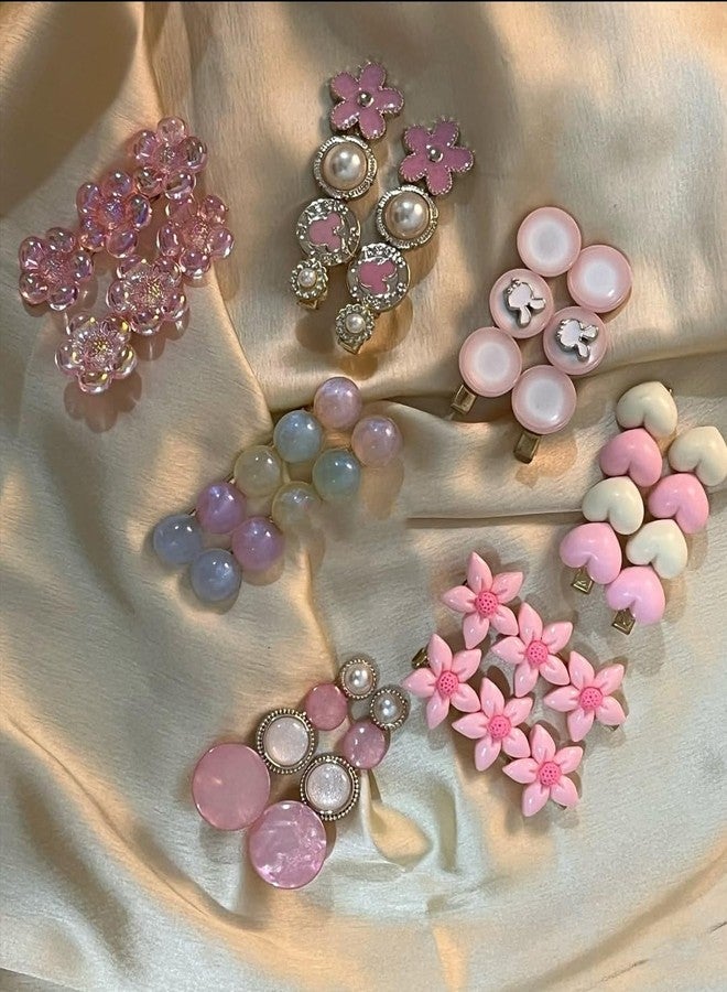 DORMITORRY Chic Floral Pearl Hair Clips | Stylish Decorative Hairpins & Barrettes | Elegant Hair Accessories for Women & Girls | Perfect for Weddings, Parties & Everyday Wear - 1 Pair, Multicolor - Image 4