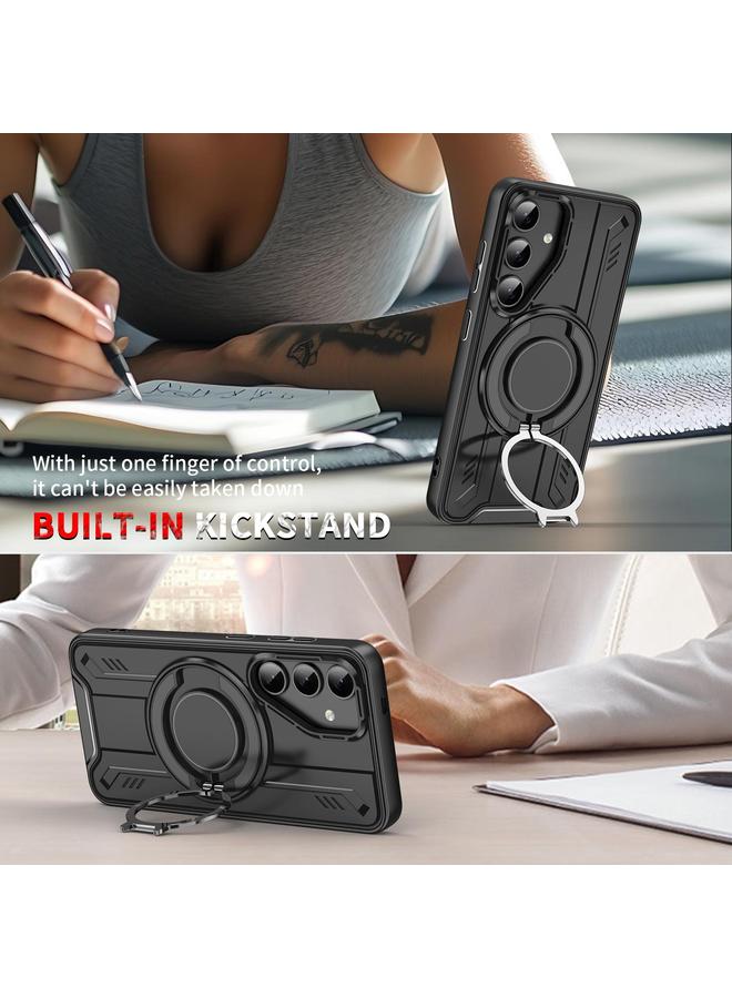 S-TOP Case For Samsung Galaxy S22 5G Rotating Ring Holder Magnetic MagSafe Phone Case - Image 3