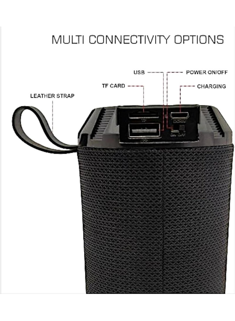 GT-122 Portable Wireless Speaker with USB Port, Micro SD Card Slot, FM Radio, and Excellent Sound - Image 3