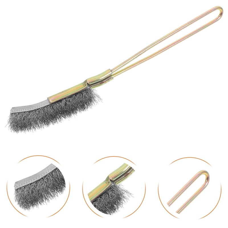 Long Handle Metal Rust Remover Wire Brush for Home Automotive Industrial Cleaning - Image 4