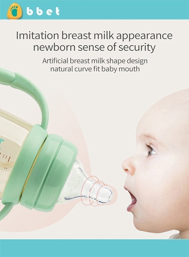 bbet Feeding Bottle ,90 ML Feeder Bottle for  0-3 Months Baby ，Baby Milk Bottle for Newborn Baby,  Milk Feeding Bottle with Wide Mouth Baby PPSU  Feeding Bottle Resistant to Falling and Anti Flatulence - Image 3