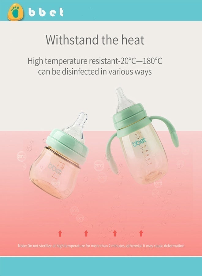 bbet Feeding Bottle ,90 ML Feeder Bottle for  0-3 Months Baby ，Baby Milk Bottle for Newborn Baby,  Milk Feeding Bottle with Wide Mouth Baby PPSU  Feeding Bottle Resistant to Falling and Anti Flatulence - Image 4