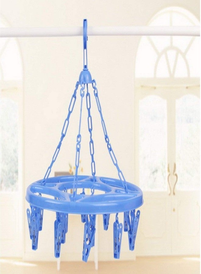 Improvhome 26 Clip Laundry Clothesline Hanging Rack for Drying Clothing (Colour May Vary) - Image 1