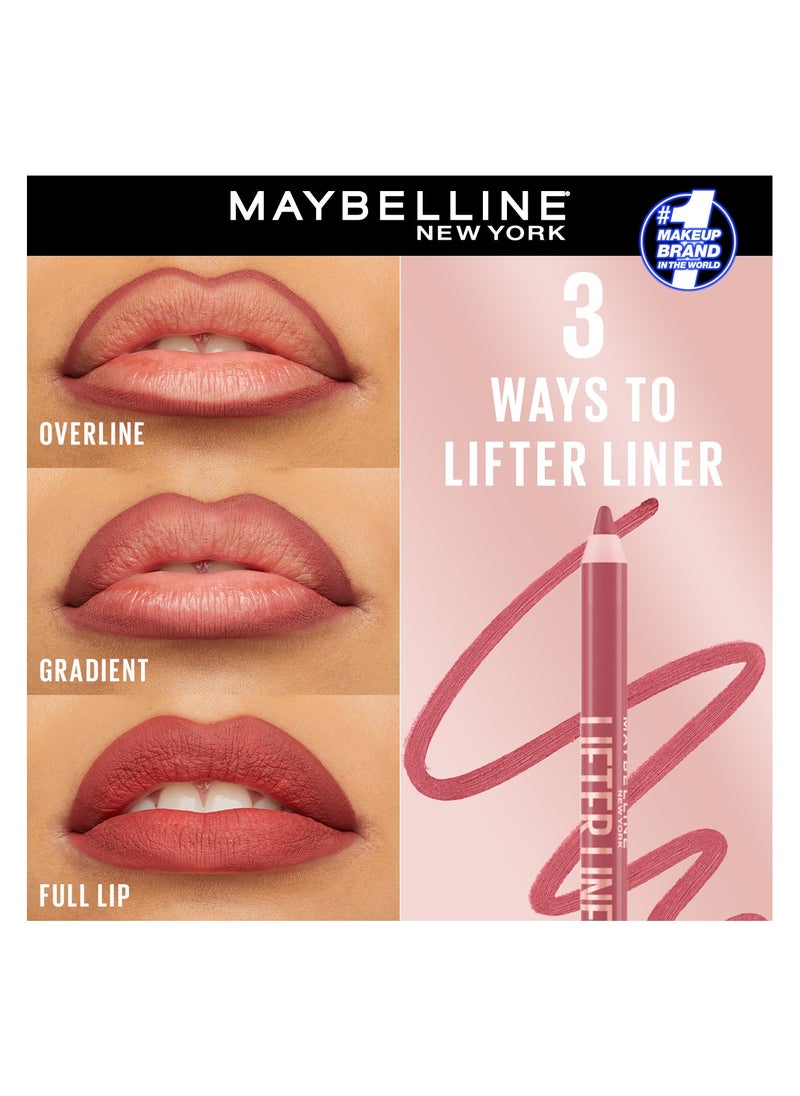 MAYBELLINE NEW YORK - MAYBELLINE LIFTER LINER 08 FINE LINE - Lip Liner Makeup with Hyaluronic Acid - Image 1