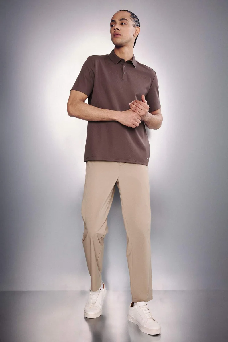 ديفاكتو Standard Fit Sports Polo T-shirt