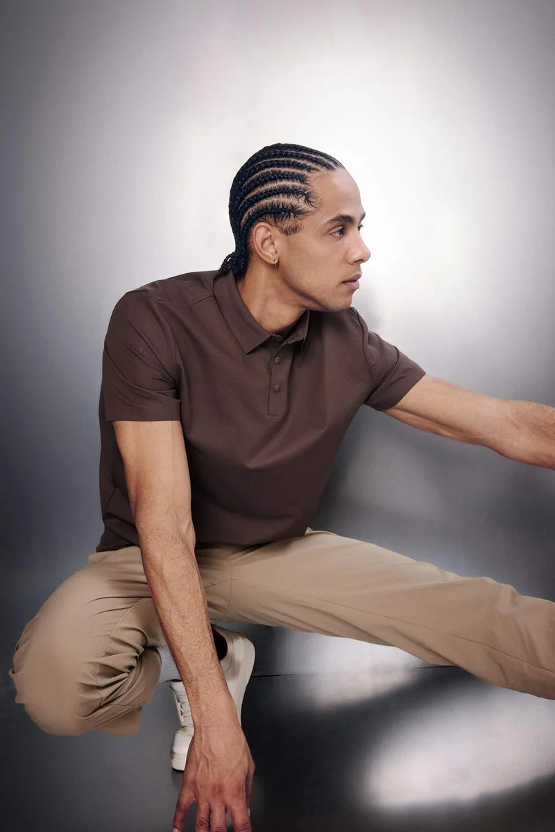 ديفاكتو Standard Fit Sports Polo T-shirt