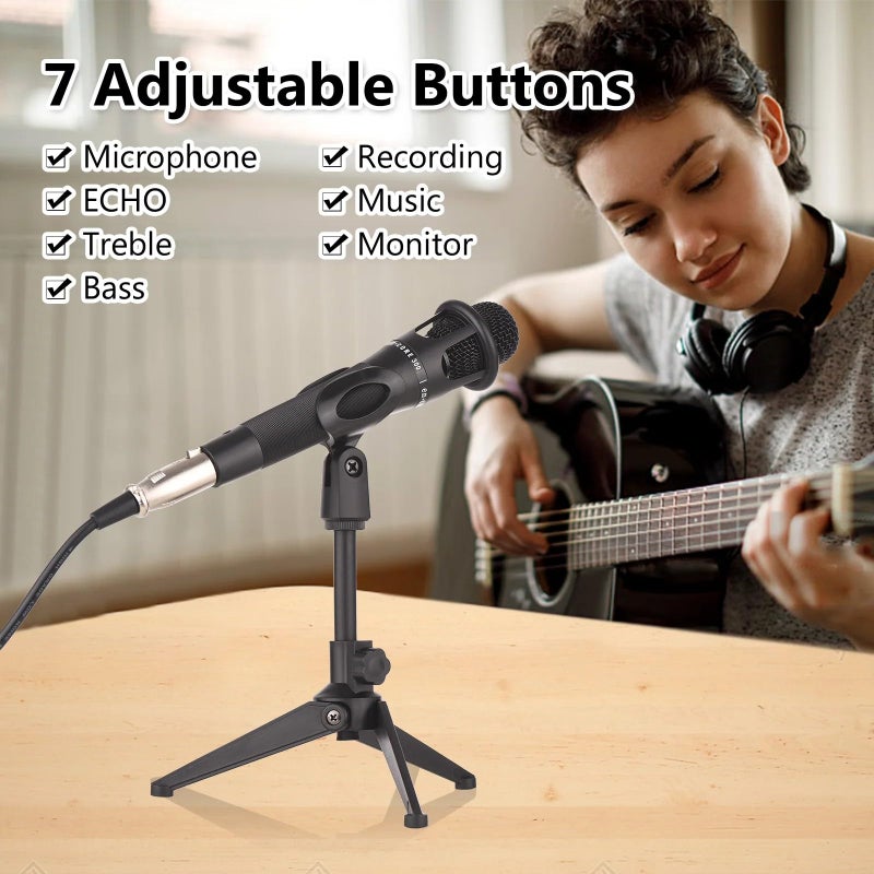 BM-800 Microphone with V8 Sound Card, Adjustable Arm Stand, Audio Filter, Anti-Vibration Stand, for Recording, Podcasting, Live Streaming, YouTube, TikTok - Image 5
