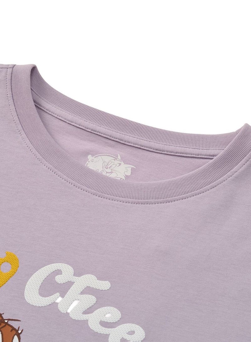 GIORDANO Women’s Tom & Jerry Crew neck Print Tee - Image 3