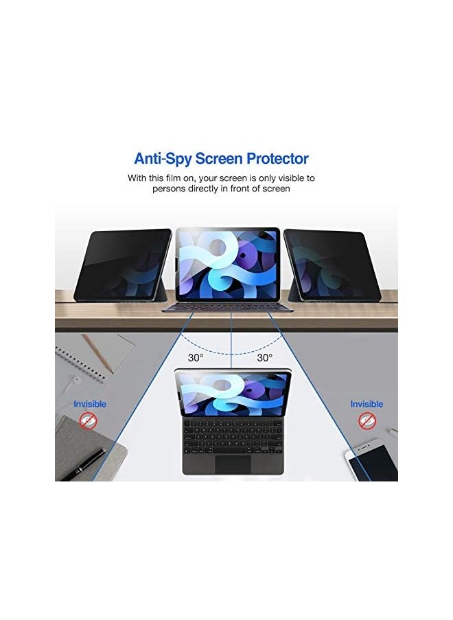 Procases - iPad Air 5 10.9 2022/ Air 4 10.9 2020/ iPad Pro 11 2020 Privacy Screen Protector, Anti-Spy Tempered Glass Screen Film Guard for iPad 10.9” Air 5th Gen/Air 4th Gen/iPad Pro 11" 2nd Gen - Image 1