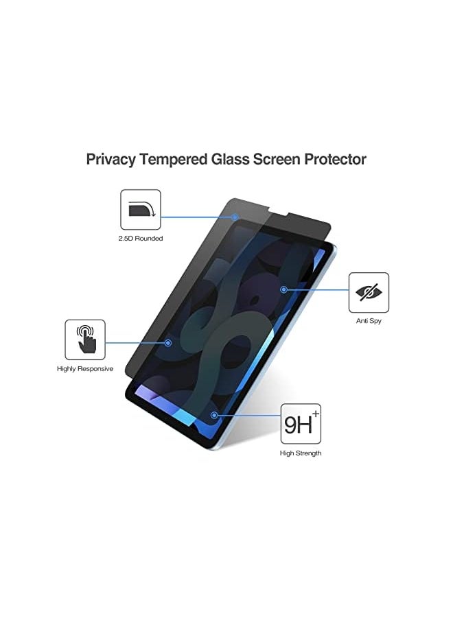 Procases - iPad Air 5 10.9 2022/ Air 4 10.9 2020/ iPad Pro 11 2020 Privacy Screen Protector, Anti-Spy Tempered Glass Screen Film Guard for iPad 10.9” Air 5th Gen/Air 4th Gen/iPad Pro 11" 2nd Gen - Image 1