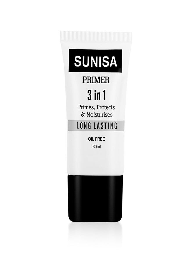 SUNISA 3-in-1 Primer | Matte Finish | Primes, Protects & Moisturizes | Oil-Free with Pore Blurring | Long-Lasting Formula | For All Skin Types | 30ml - Image 1