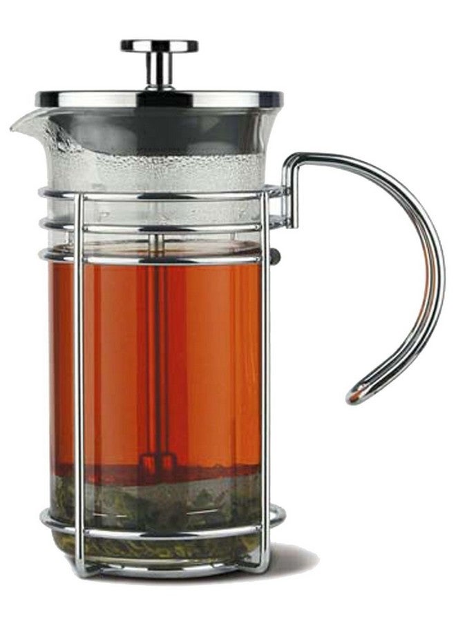 GROSCHE Madrid French Press Premium Coffee And Tea Maker 0.35L 11.8Oz Borosilicate Glass Beaker Dual Filter System For Rich Brew Versatile Brewing Stainless Steel Filter - Image 1