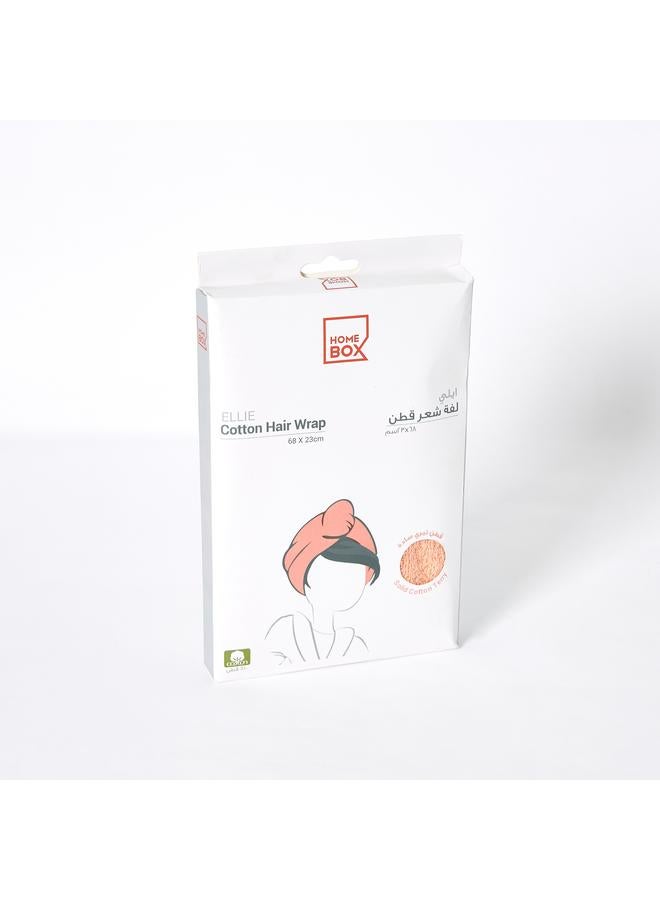 ATLANTA Solid Cotton Hair Wrap Towel 68X23 Dusty Pinkskip Description - Image 4