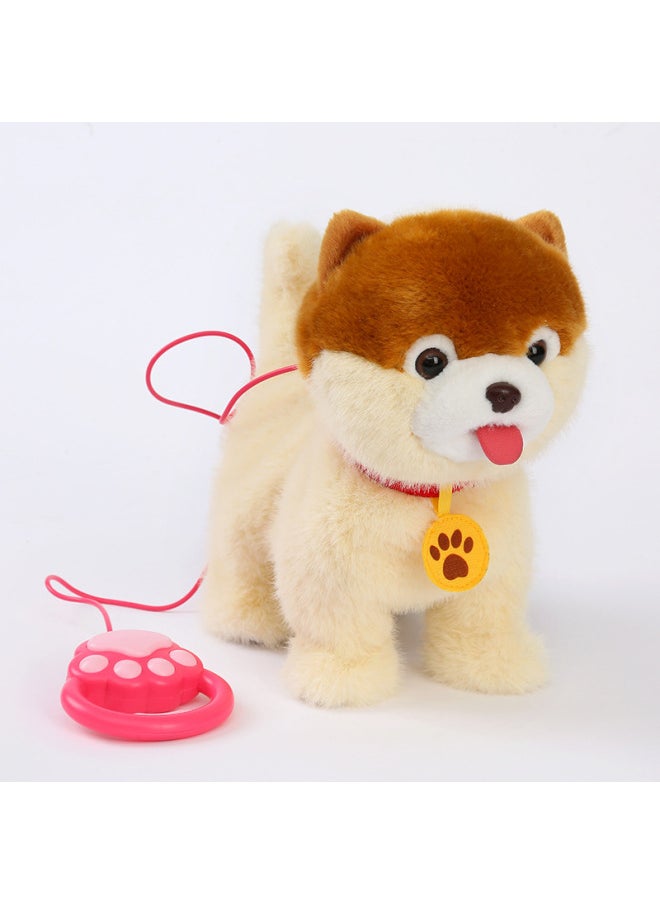 Children's Pet Simulation Dog Doll Plush Electric Toy Sound-making Doll Walking Can Call Electric Doll-Color:4#Teddy-Specifications:Rechargeable Battery Suit  - Image 4
