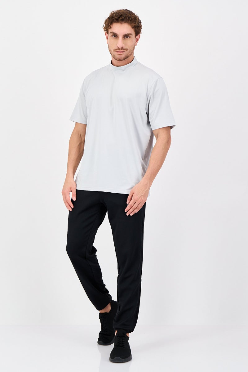 Greg Norman Men Sportswear Fit Short Sleeve Outdoor Polo Shirt, Grey - Image 4