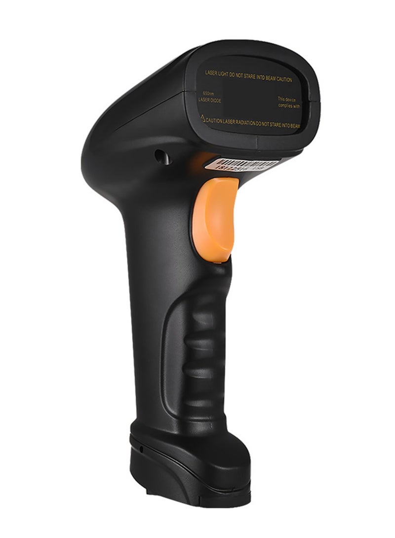 2-in-1 2.4G Wireless Barcode Scanner u0026 USB Wired Barcode Scanner Handheld 1D Bar Code Scanner Reader Storage up to 120,000 Bar Code with Rechargeable Battery Mini USB Receiver USB Cable for Computer Laptop - Image 3