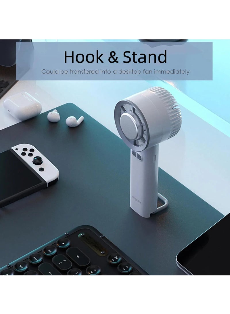 DC-ITECH Ice Cooling Handheld Fan, Portable Mini Fan with 3s Instant Cool Down Air Conditioner Ice Cooling Pad, Type-C Rechargeable Personal Fans Pocket Fan for Kids Adult, School Travel - Image 4